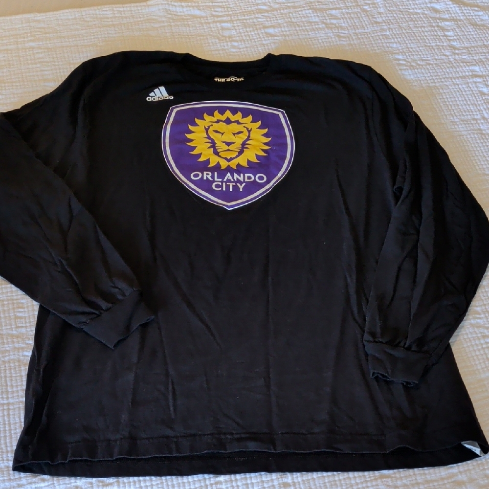 Adidas Orlando City Soccer Club Black Long Sleeve Shirt